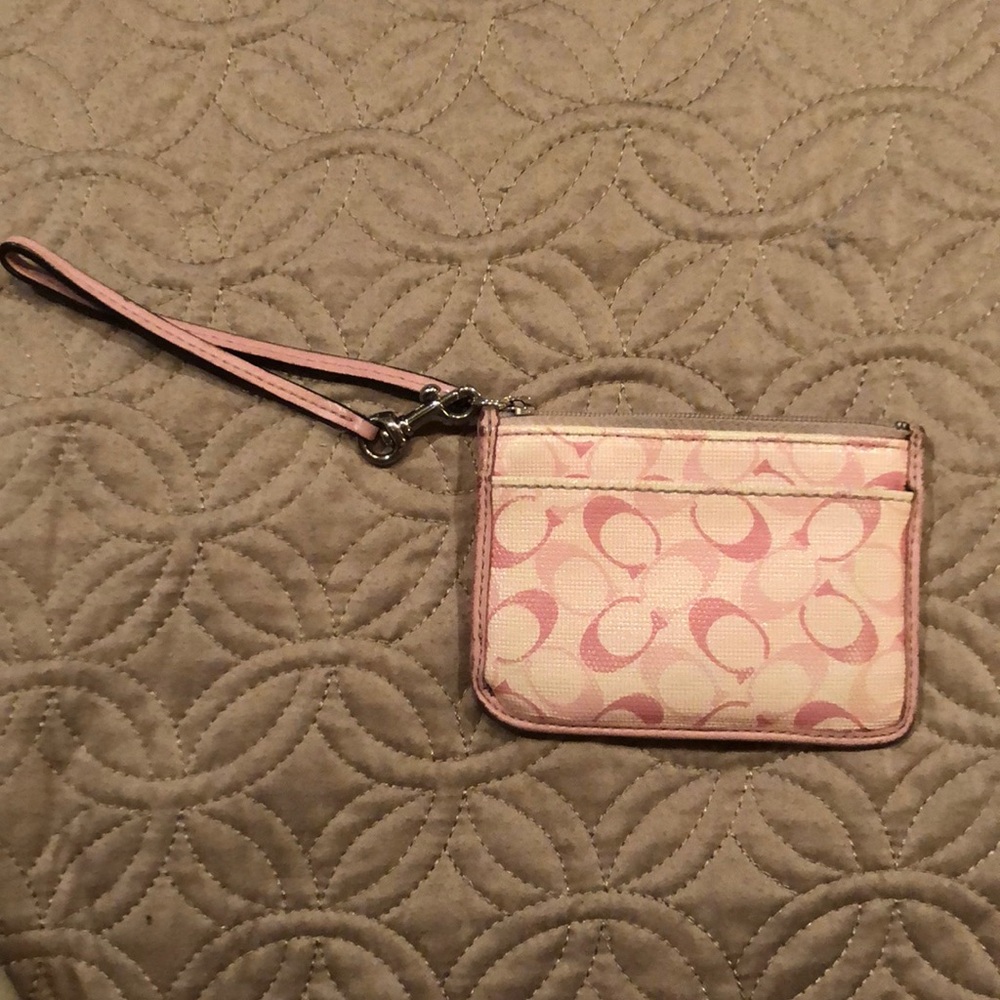 Pink small coach wallet